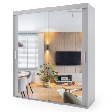 Szafa przesuwna dwudrzwiowa - MADRYT 130 x 255 cm, 18 mm
