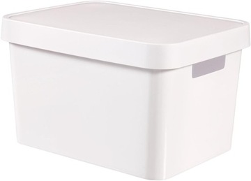 CURVER - Pojemnik plastikowy - Pudełko + pokrywka - Infinity - Koszyk 17 L
