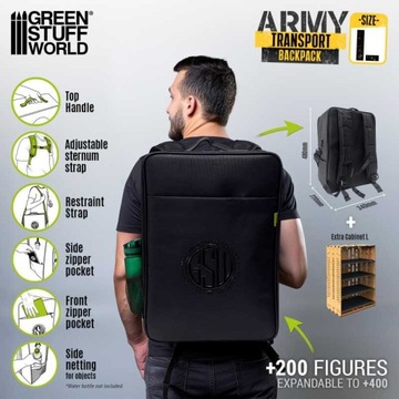 Army Transport Bag Large - torba do transportu figurek Plecak