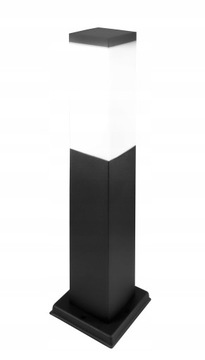 LAMPA ZEWNĘTRZNA OGRODOWA CZARNA SŁUPEK LED 45CM E27 VIP