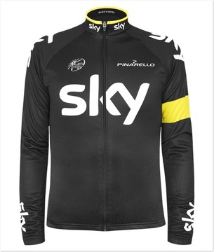 OCIEPLANA BLUZA KOLARSKA SKY Żółta 4XL, Lokosport