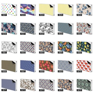 Крышка радиатора с графикой 100х60 Принты листьев