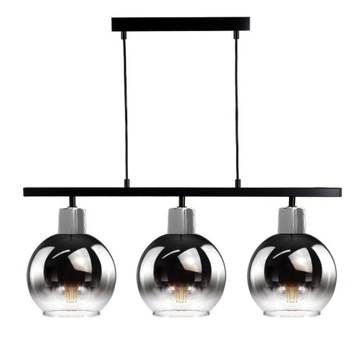 NOWOCZESNA LAMPA WISZĄCA ŻYRANDOL PLAFON SZKŁO