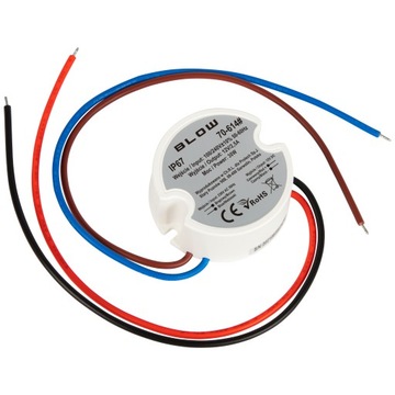 ZASILACZ DO TAŚMA LED RGB DOPUSZKOWY 12V 30W IP67 DO PUSZKI