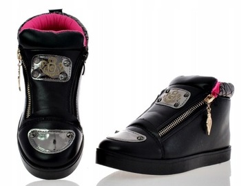 ДЕТСКИЕ ДЫМЧАТЫЕ БОТИНКИ, ЧЕРНЫЕ 5071 размер. 33