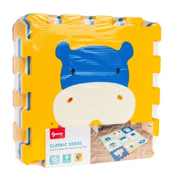 Puzzle Piankowe Mata z Puzzli Na Podłogę 9szt. Zwierzątka