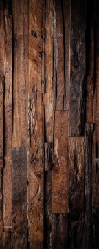 FOTOTAPETA NA ŚCIANĘ NAKLEJKA 150x300 DREWNO NA CZĘŚĆ ŚCIANY