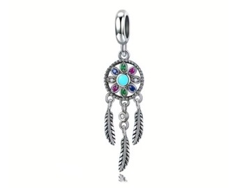 CHARM PRZYWIESZKA AŻUROWY ŁAPACZ SNÓW DREAMCATCHER