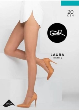 Rajstopy Gatta Laura 20 den 4 brązowo-szary