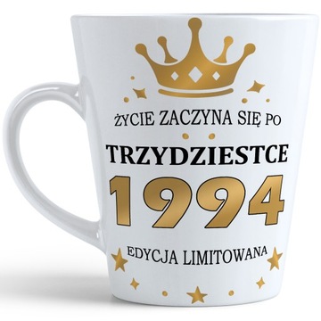 KUBEK LATTE PREZENT URODZINY 30 TRZYDZIESTKĘ ZNAK