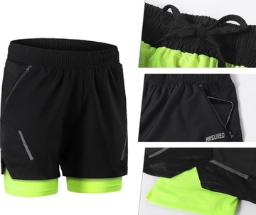 ARSUXEO СПОРТИВНЫЕ ШОРТЫ ДЛЯ ВЕЛОСИПЕДНОЙ ЕЗДЫ ВЕЛОСИПЕДНЫЕ ТРЕНАЖЕРНЫЕ ШОРТЫ размер L