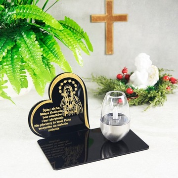 ВЕЧНАЯ ЛАМПА СОЛНЕЧНАЯ СВЕЧА СТАТУЭТКА ДЛЯ КЛАДБИЩА