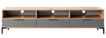 Rikke 3d Тумба под ТВ 160 см дуб Вотан/Матовый серый