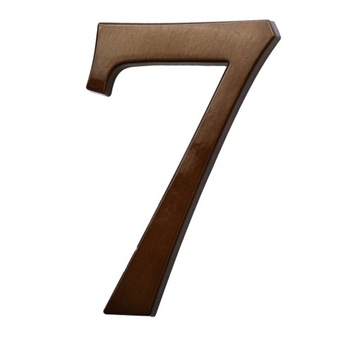 НОМЕР ДОМА, ЦИФРЫ ДЛЯ ДОМА, БУКВЫ коричневые транс 7