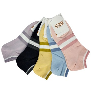 10 ЖЕНСКИХ СПОРТИВНЫХ НОСКОВ, РАЗНОЦВЕТНЫЕ УЗОРЫ