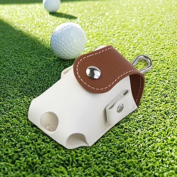 Сумка для мяча для гольфа, устойчивая к полиуретану сумка для хранения мячей для гольфа на открытом воздухе, коричневая