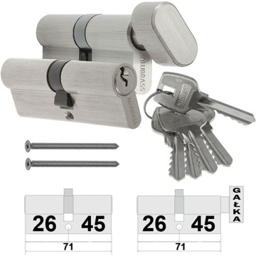 WKŁADKI ALUBRASS 26/45 + G45/26 SYSTEM 5KL NIKIEL