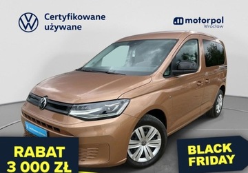 Volkswagen Caddy V Caddy 1.5 TSI 114KM 2021 Volkswagen Caddy Pakiet Ziomwy, GPS, Tempomat, Podgrzewane fotele, Kamera