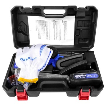 АККУМУЛЯТОРНАЯ ЦЕПНАЯ ПИЛА, 2x АККУМУЛЯТОР, 4 дюйма