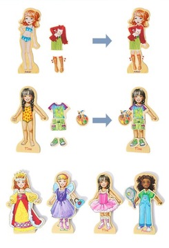 МАГНИТНАЯ ИГРА-ОДЕВАЛКА ПАЗЛ МОНТЕССОРИ