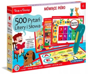 ГОВОРЯЩЕЕ РУЧКА 500 ВОПРОСОВ БУКВЫ И СЛОВА CLEMENTONI