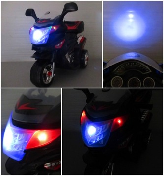 Мотоцикл M6b на аккумуляторе, фары, музыка