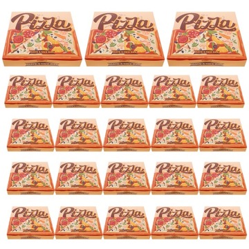 40 SZT. PUDEŁEK NA PIZZĘ NA WYNOS, PAPIEROWE PUDEŁKA NA PIZZĘ JEDNORAZOWEGO UŻYTKU, PAPIEROWE PUDEŁKA NA PIZZĘ NA WYNOS