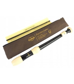 DABELL DSR-310G CZARNY FLET PROSTY SZKOLNY SOPRANOWY + POKROWIEC + WYCIOR