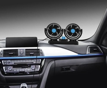 АВТОВЕНТИЛЯТОР ДВОЙНОЙ ВЕНТИЛЯТОР, РЕГУЛИРУЕМЫЙ, ТИХИЙ, МОЩНЫЙ, 12 В USB