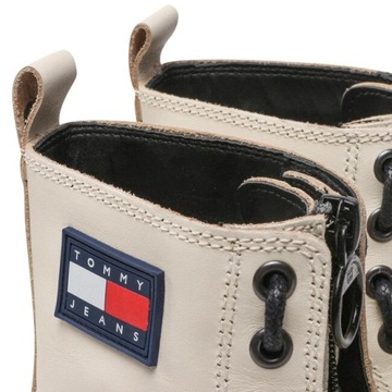 TOMMY HILFIGER JEANS BOTKI PÓŁBUTY SKÓRA 39