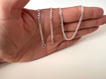 МУЖСКАЯ СЕРЕБРЯНАЯ ЦЕПЬ, 65 СМ, СЕРЕБРО 925 ПРОБЫ С БРИЛЛИАНТАМИ