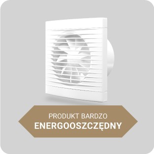 Wentylator łazienkowy 125 fi Sufitowy Ścienny cichy 35dB Włącznik czasowy