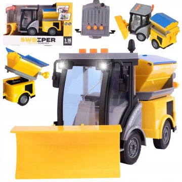 AUTO CIĘŻARÓWKA PŁUG PIASKARKA ULICZNA DŹWIĘK LED