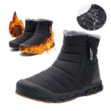 MODA ZIMOWE ANTYPOSLIZGOWE WODOODPORNE ŚNIEGOWCE BUTY OCIEPLANE KOZAKI R.43