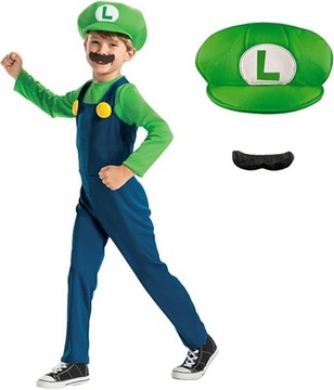 Костюм Super Mario Luigi Costume маскируется 110/120