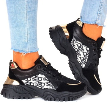 ADIDASY damskie BUTY sportowe SNEAKERSY CZARNE