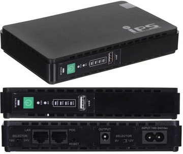 ZASILACZ AWARYJNY ROUTER KAMERA UPS MOBILNY MAŁY PoE 15W POWERBANK 8800mAh