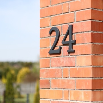 numer domu. numer na dom. cyfry na dom. tablica na dom. 3D premium srebro 4