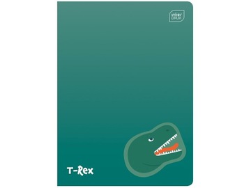 Zeszyt A5 LINIA DWUKOLOROWA 16 K. DINO T-REX