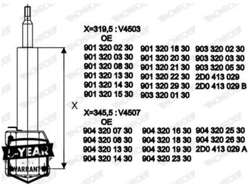 TLUMIČE P MERCEDES SPRINTER 4T 2.1-2.9 95-06 VW LT II 2.3-2.8 96-06