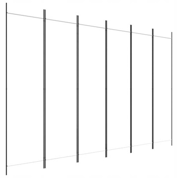 VidaXL Parawan 6-panelowy, biały, 300 x 200 cm, tk