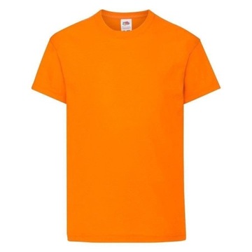 T-shirt dziecięcy Fruit of the loom bawełna ORIGINAL pomarańcz rozmiar 152