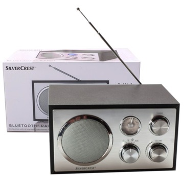Radio kuchenne Retro dla seniorów Silver Crest Bluetooth Aux