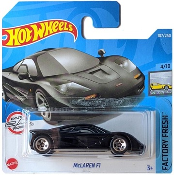 HOT WHEELS McLAREN F1 CZARNY FACTORY FRESH 4/10 1:64 NOWY !!!