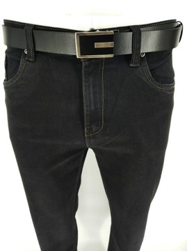 Spodnie Męskie Jeans Jeansowe Grafit W38 97 - 100 CM