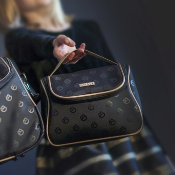 Набор из 2х женских косметичек для косметики NOBLE.