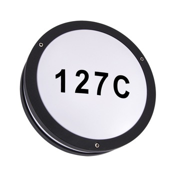 Oprawa hermetyczna SOLINA LED 7,5W Czarna Nr Domu