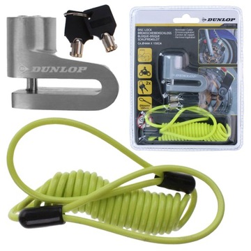 ЗАЖИМ ЗАМОК ДЛЯ ТОРМОЗНОГО ДИСКА С ТРОСОМ МОТОСКУТЕРА