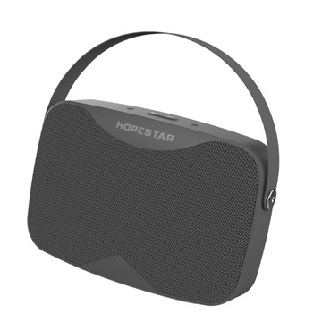 Przenośny głośnik zapewnia wyższą jakość basów w kolorze szarym
