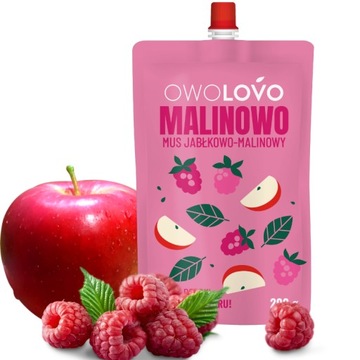 OWOLOVO Mix Musów Owocowych dla Dzieci TUBKI 12x200g MIX 12 SMAKÓW